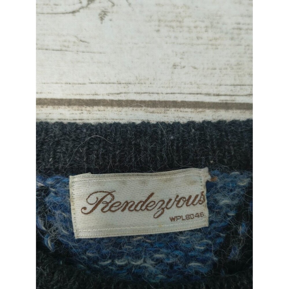 Vintage Rendezvous Multi Color Argyle Pattern Sweater Size 54 (Runs Small) - Picture 2 of 6